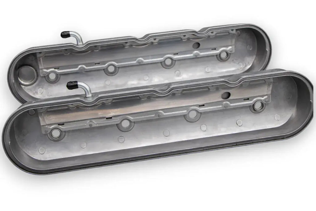 Granatelli LS Tall Valve Covers, Cast Finish, Integral Coil Mounts, 4.8L-7.0L, Pair – 640360