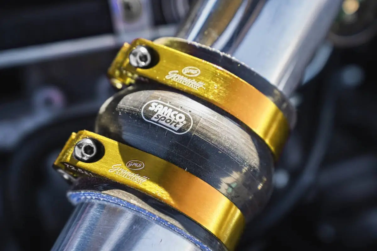 Granatelli Gold Anodized Billet Aluminum Hose Clamp 77.8mm–79.8mm (Approx. 3.06"–3.14") – 971275G