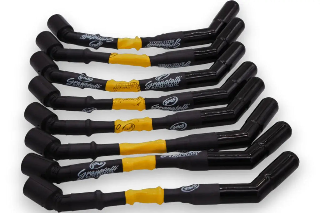 8 inch Yellow "0 ohm" High Performance Spark Plug Wires With  Ceramic boots 28-1811-CBY