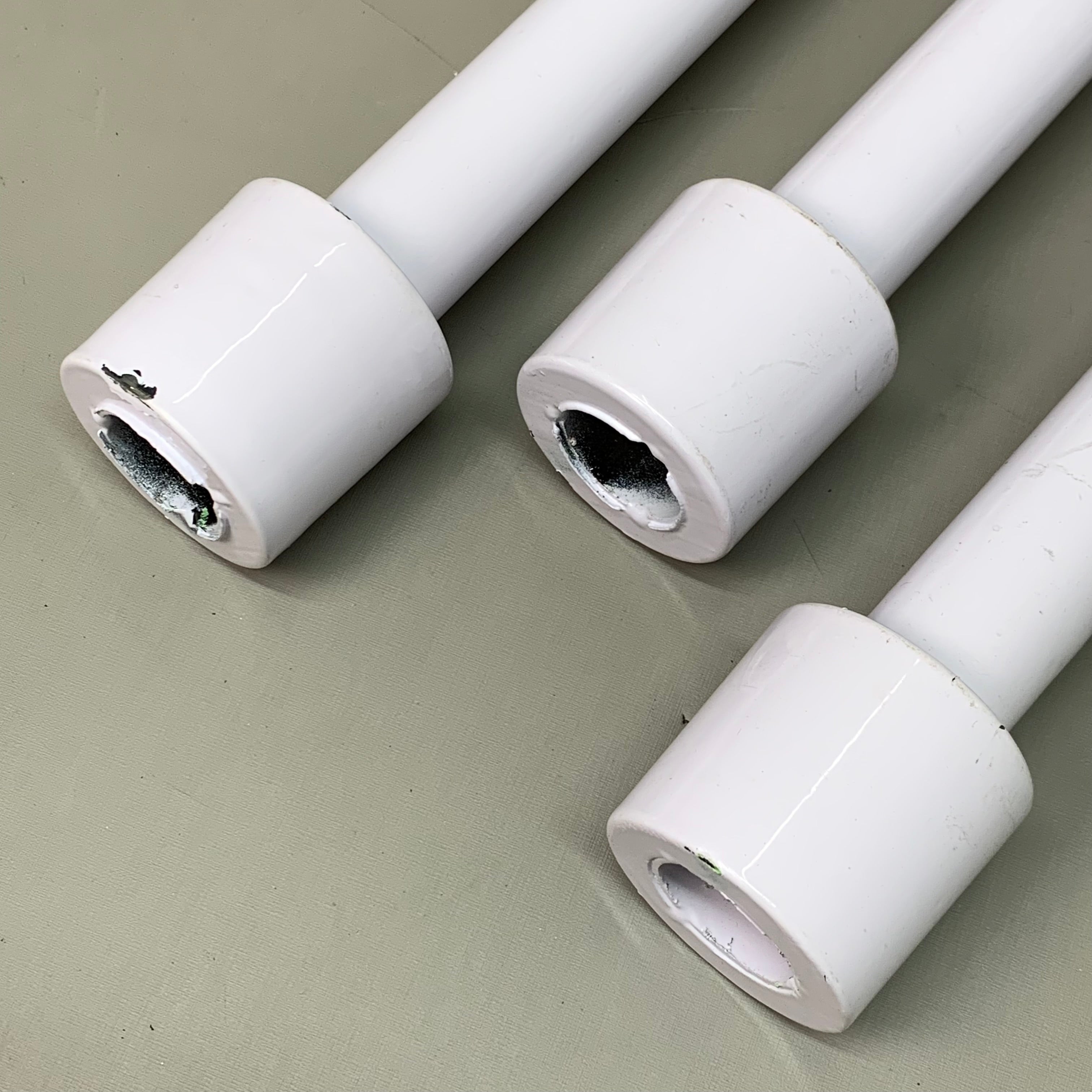BEST WHOLESALE (3 PACK!) Display Poles White 23.5"