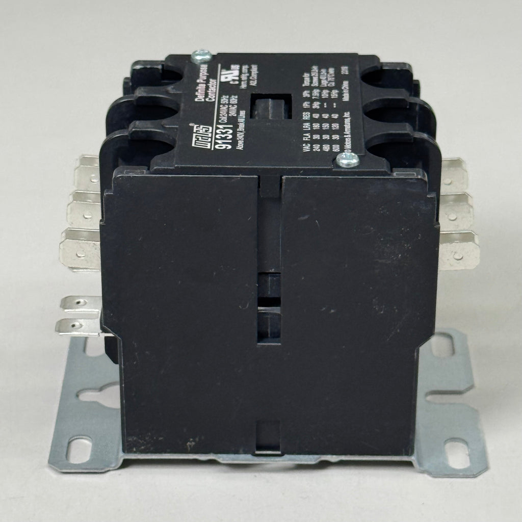 MARS Definite Purpose Contractor 3-Pole 30 Full Load AMP 24 VAC Coil Volt 91331