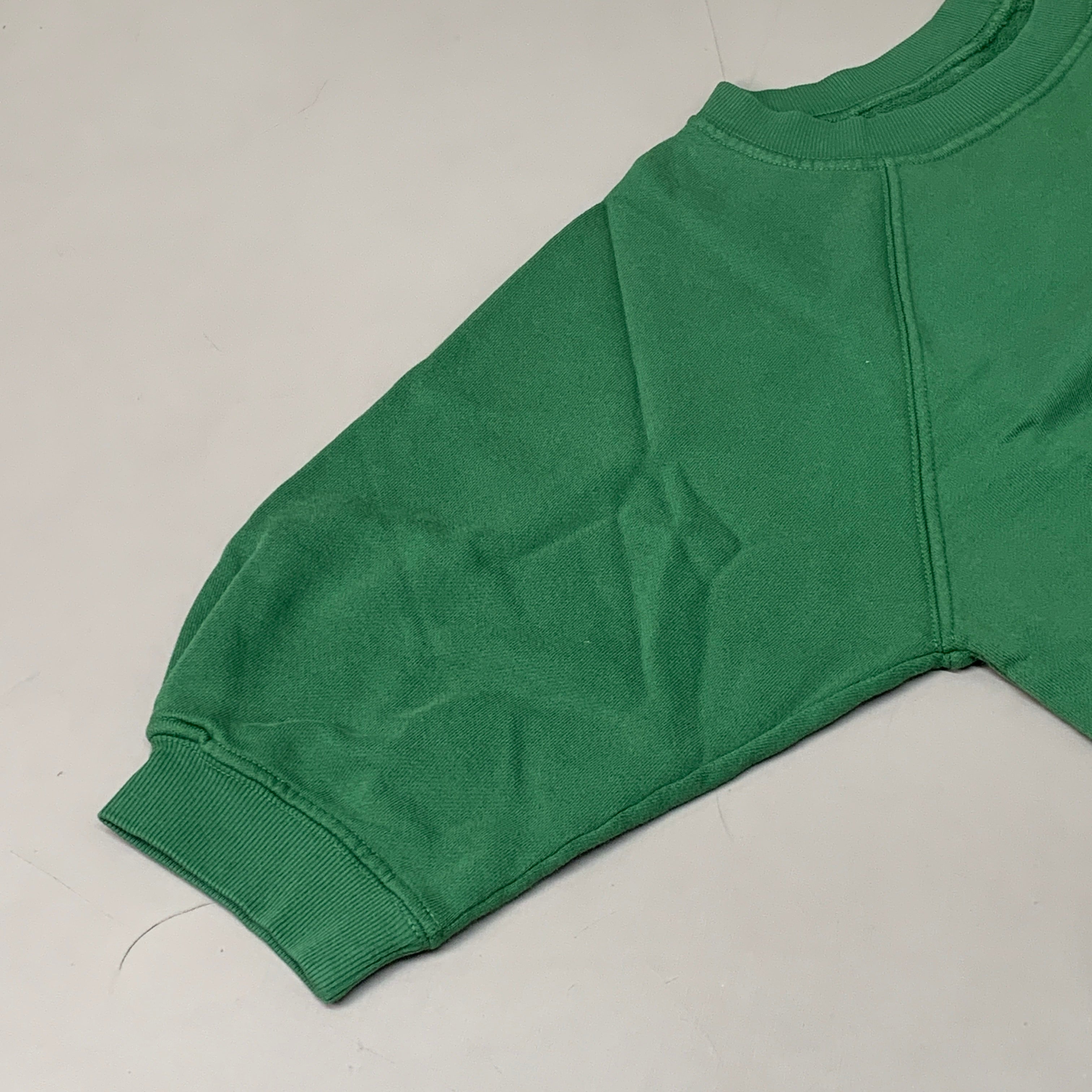 ETICA Fleur Raglan Sweat Top W/ Pintuck Sleeve Juniper Size Small EW174412