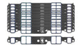 SBC Intake Gaskets 10pk Stock Port 1.23 x 1.99