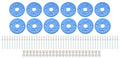 Scuff Plate Plastic Blue 12-Pack MD3