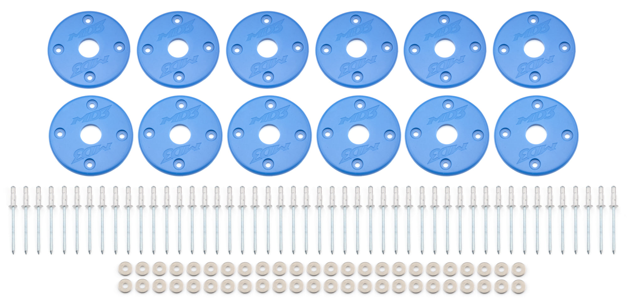 Scuff Plate Plastic Blue 12-Pack MD3