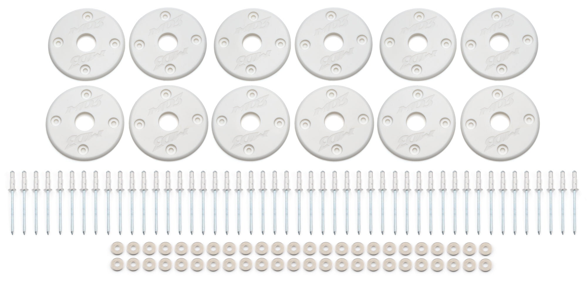 Scuff Plate Plastic White 12-Pack MD3