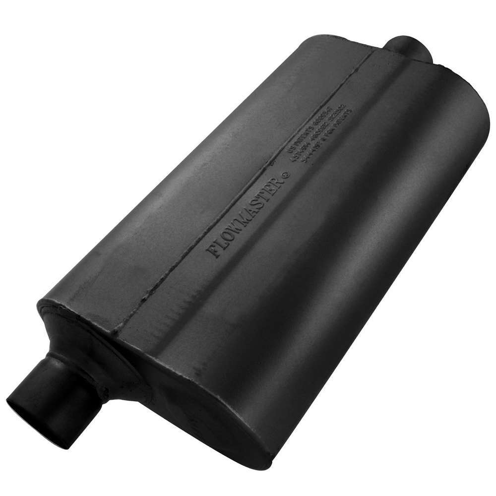 MUFFLER STEEL 2.5IN ALUM BLK