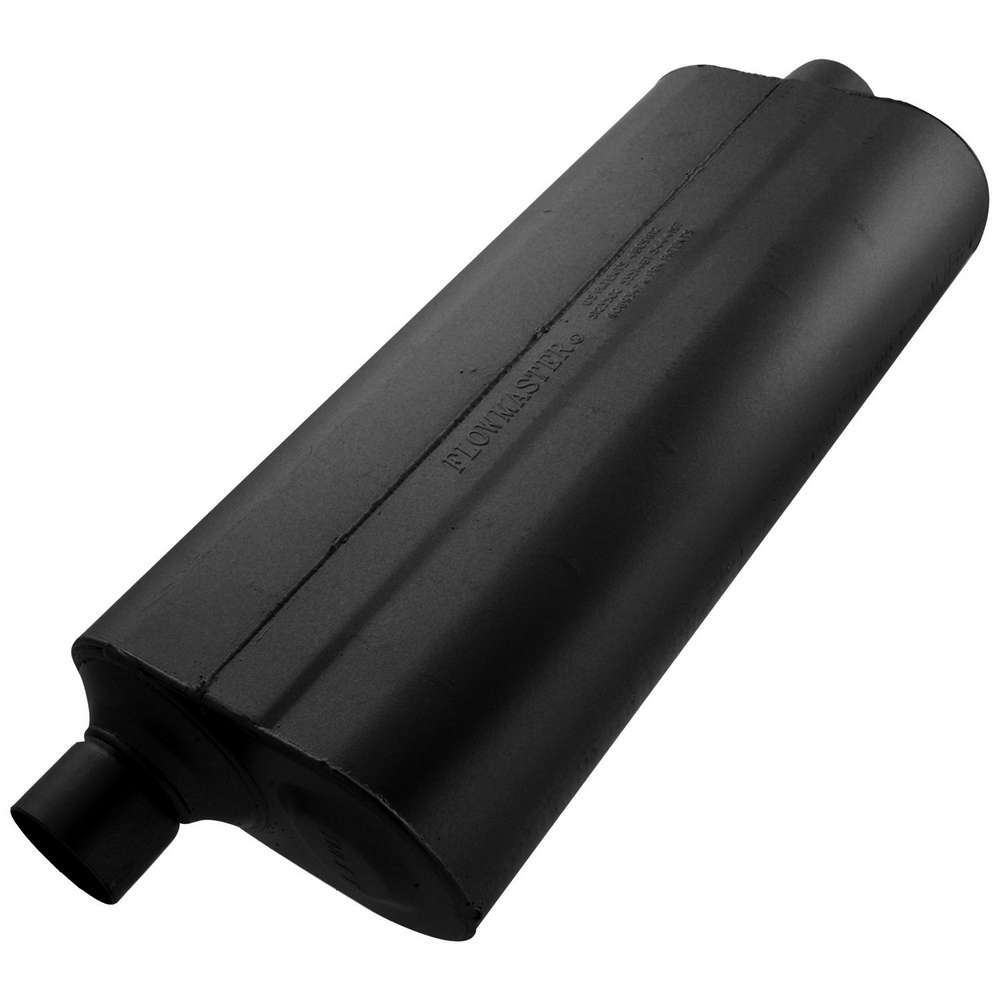 MUFFLER STEEL BLK 2.5IN IN/OUT