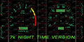 OEM 7k RPM Night Time Digital Holley Background for 1987-1993 Fox Body Mustang