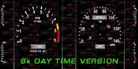 OEM 9k RPM Day Time Digital Holley Background for 1987-1993 Fox Body Mustang