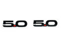 15-23 Mustang 5.0L Fender Badges Black
