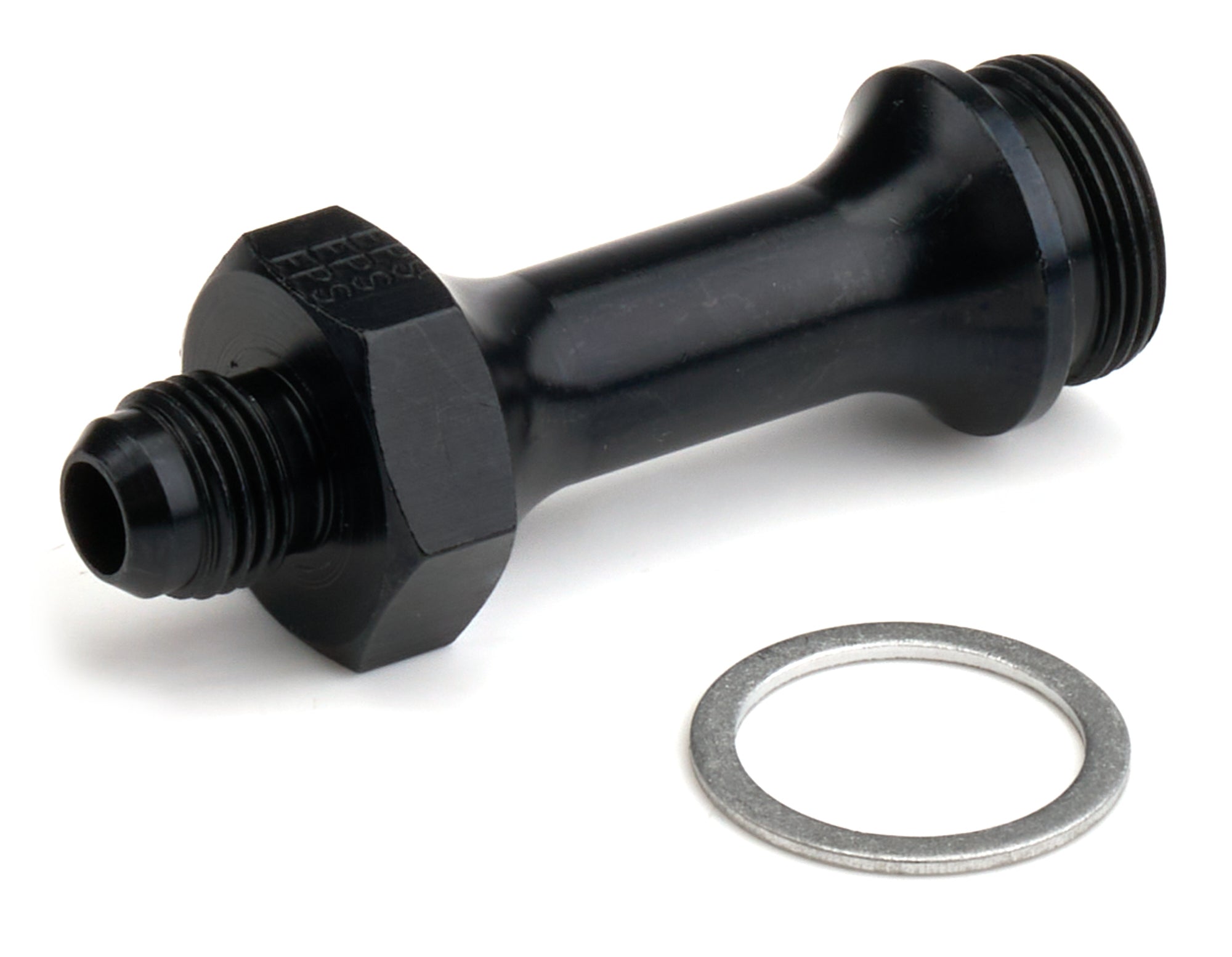 Carb Adapter Fitting #6 x 7/8-20 3in Long Blk