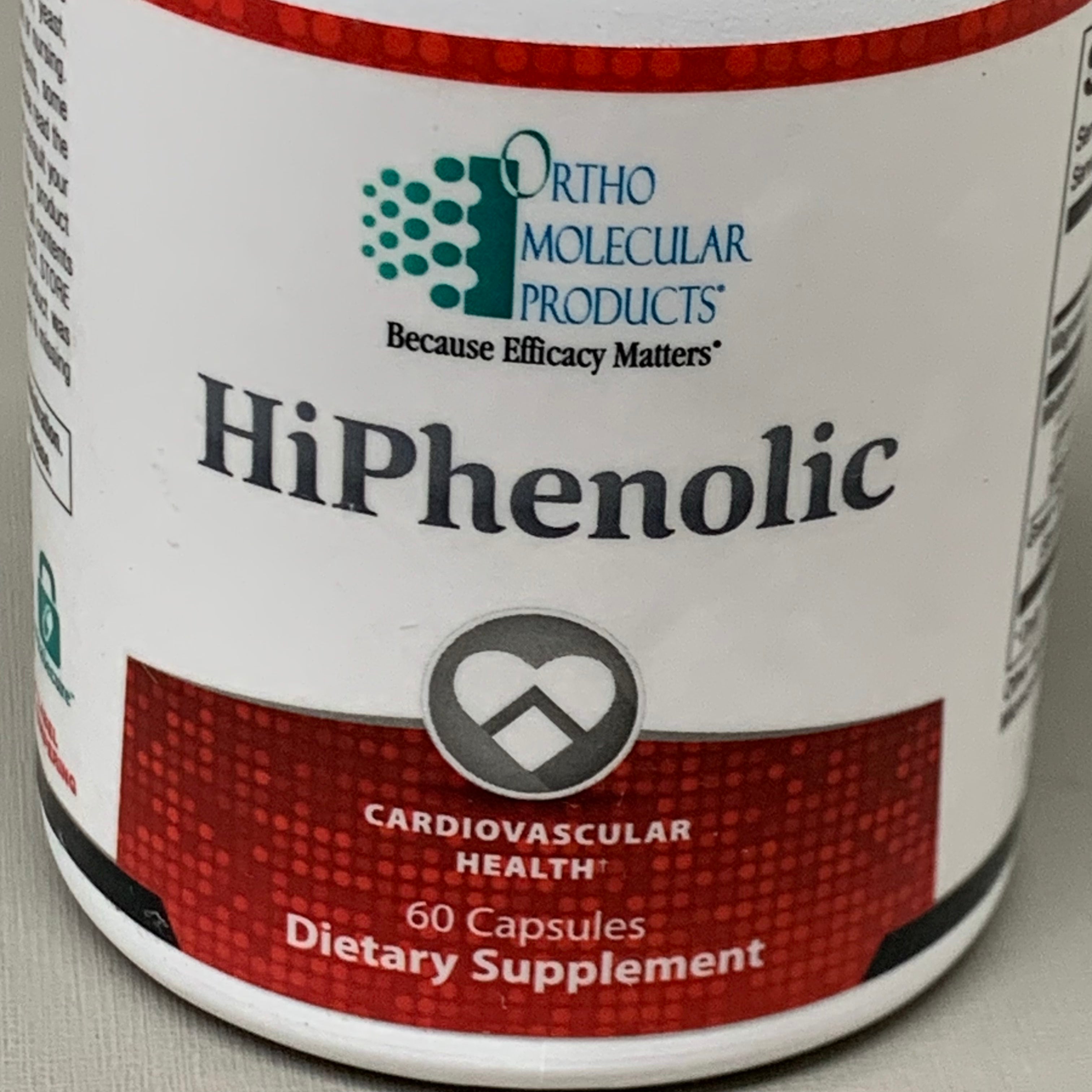 ZA@ ORTHO MOLECULAR(2 PACK,60 CAPSULES EACH) HiPhenolic Cardiovascular Health BB2/25