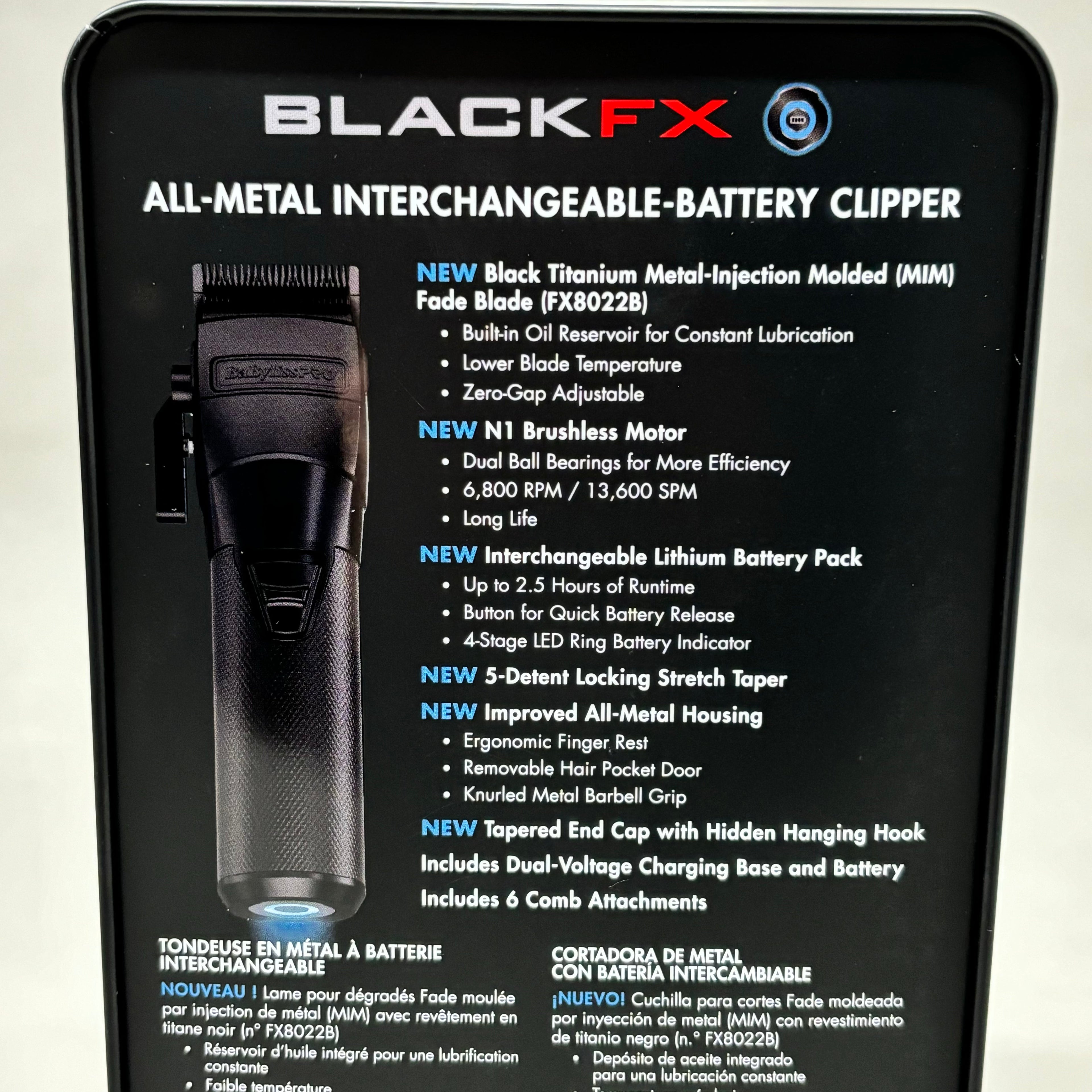BABYLISSPRO FXONE Professional Cordless Hair Clipper for Men