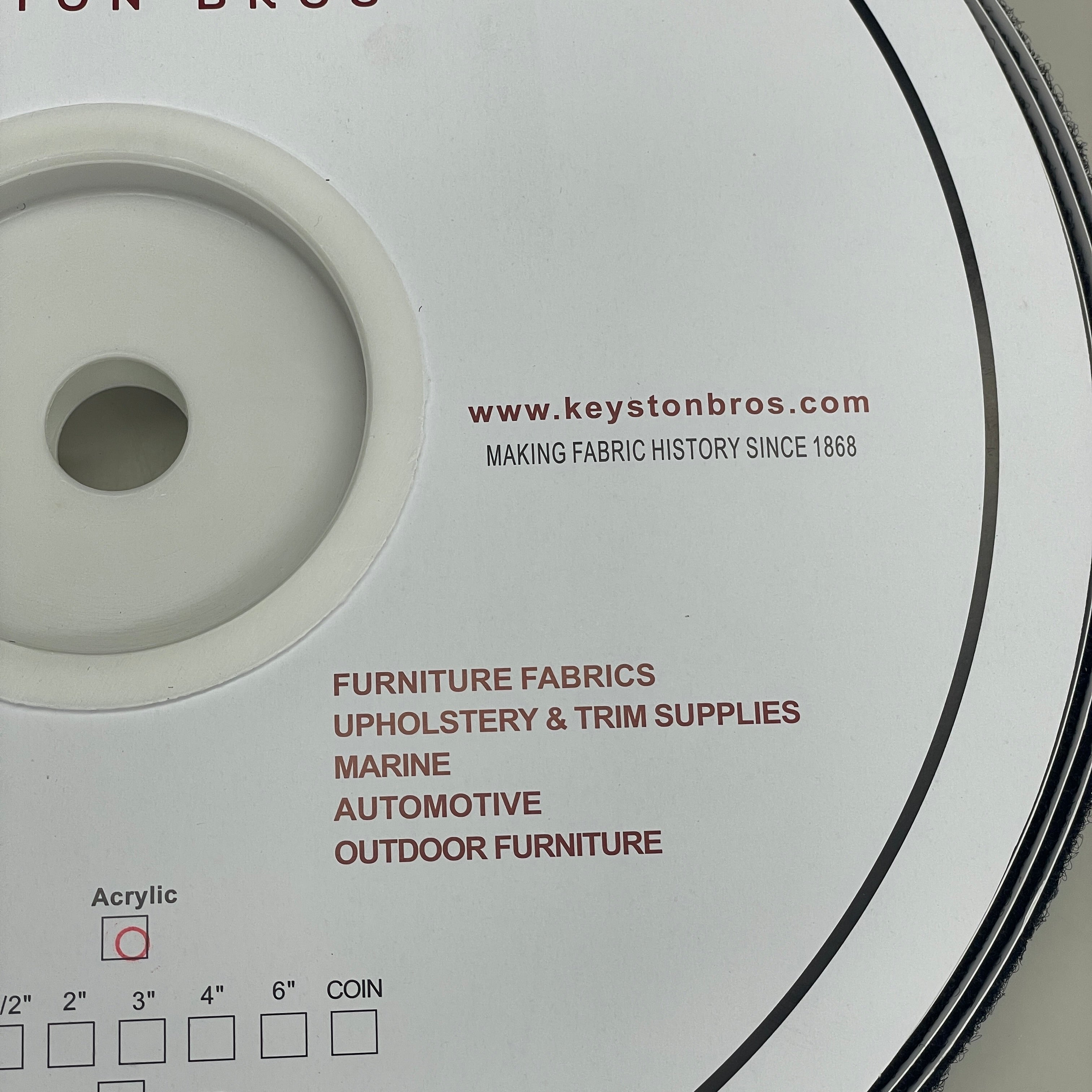 KEYSTON BROS 1" Pressure Sensitive Acrylic Based Adhesive Loop 25 yds Black KY1LBHT