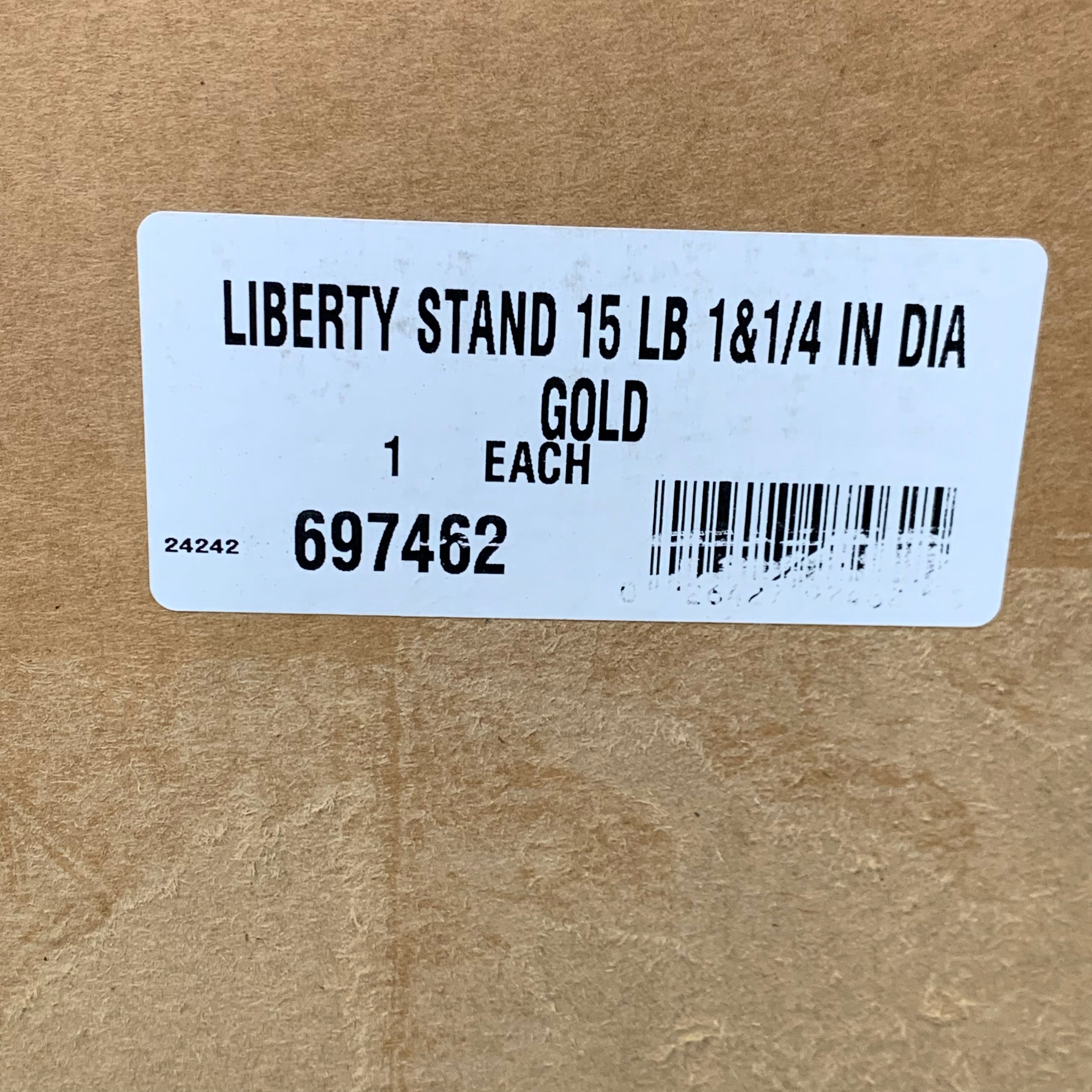 LIBERTY Gold 15 lbs Indoor Flagpole Display ABS Floorstand