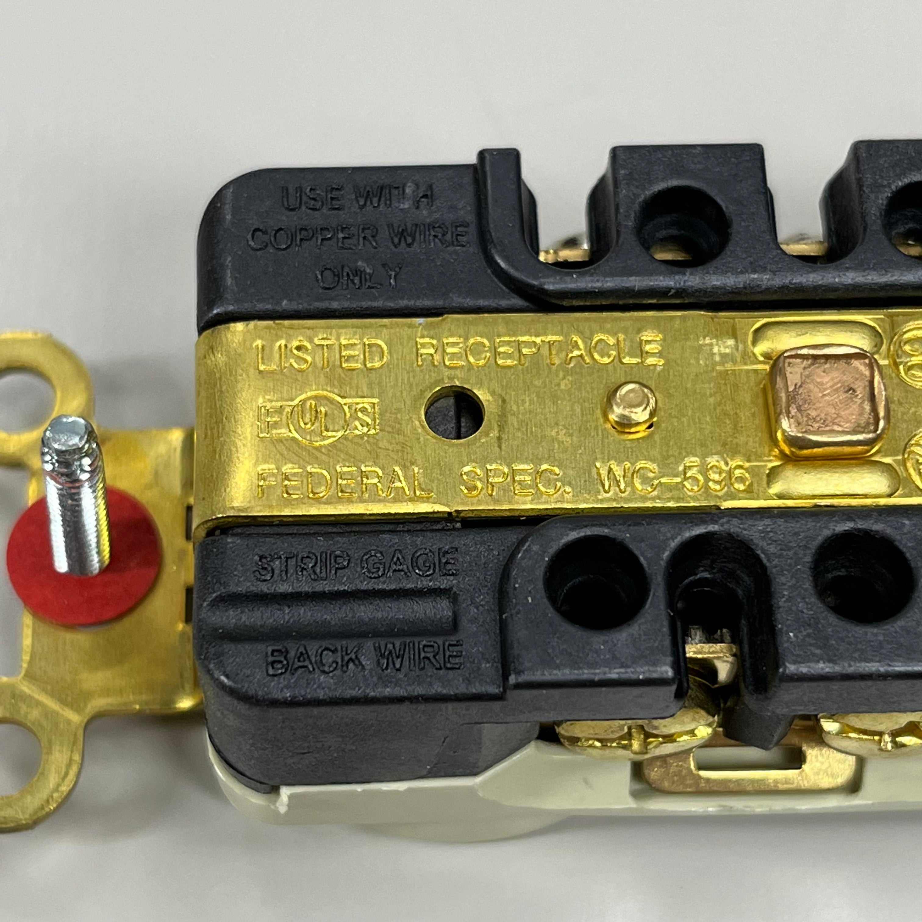 HUBBELL 10-PACK! Wiring Receptacle Outlet 4" x 1.5" Beige HBL5352I (New)