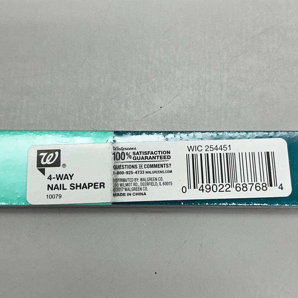 Walgreens Nail Files 4-Way Buffer 7” – 6 Pack Coarse to Fine Grit Shapers