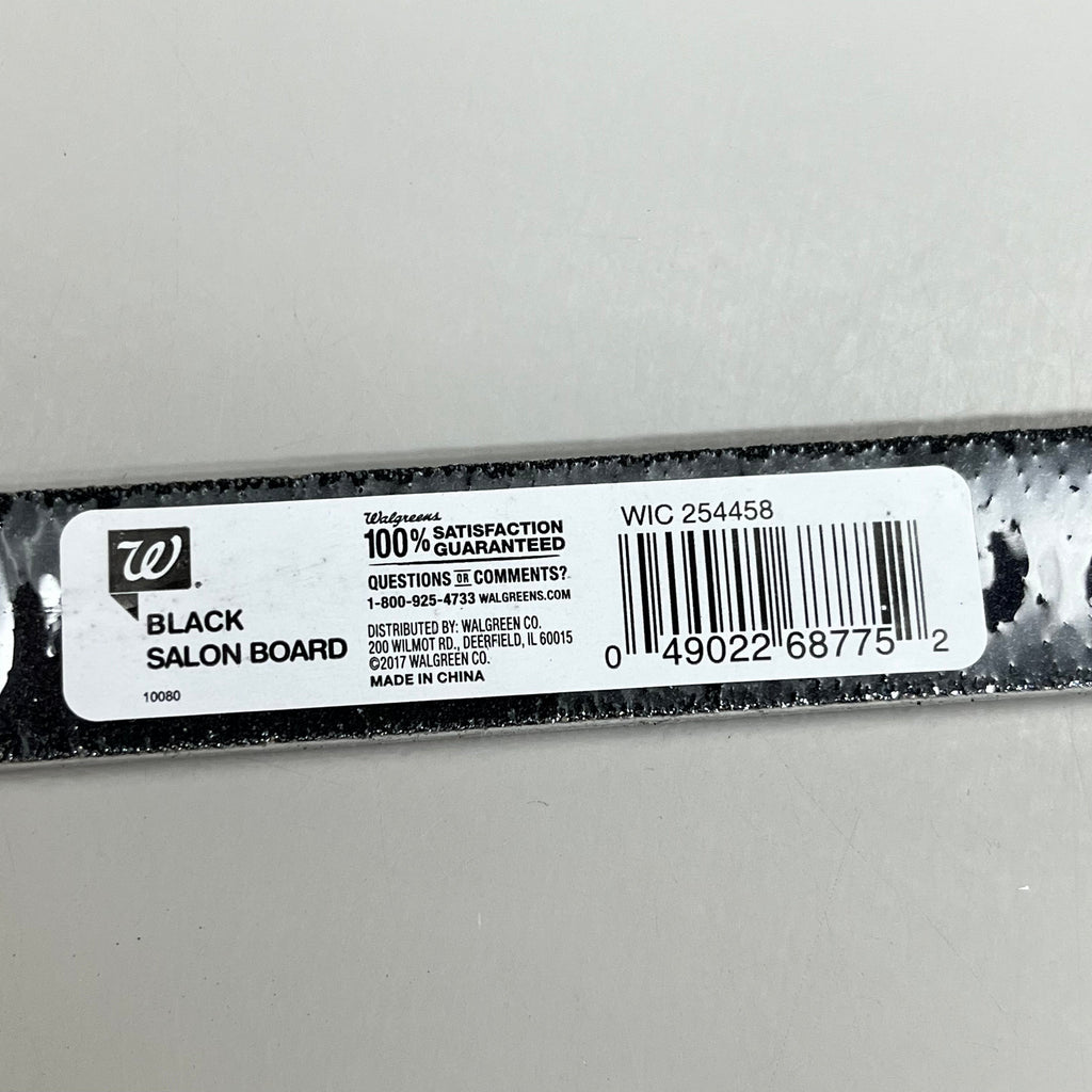 WALGREENS (10 PACK) Grit 100 Black Salon Board File 7" Black WIC 254458