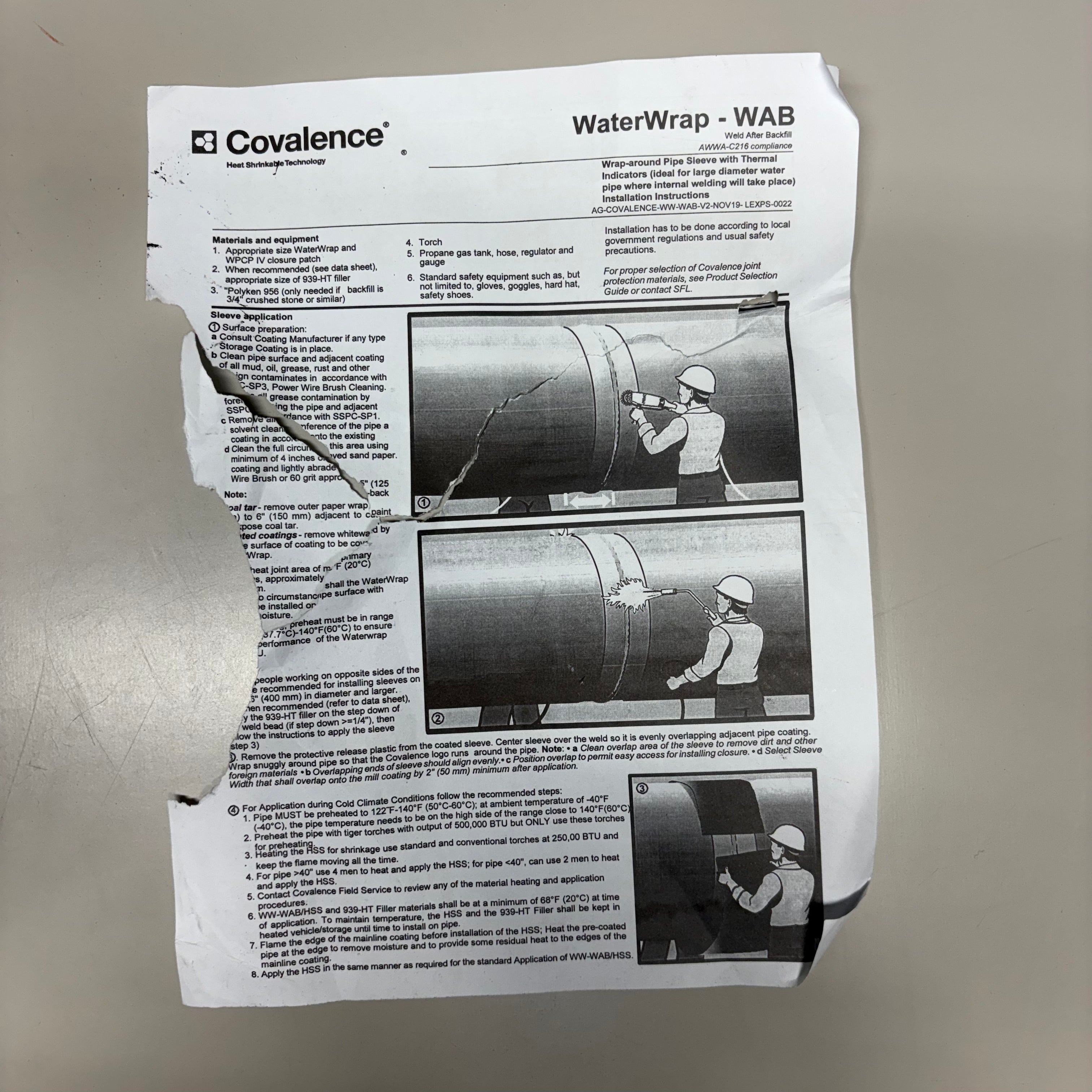 COVALENCE (4 PACK) Water Wrap Shrinkable Heat Sleeves 50105795