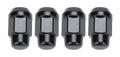 4 Lugnuts Acorn Bulge 1/2 Black