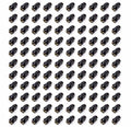 100 Lugnuts 1/2 Acorn Bulge 3/4in Hex Black
