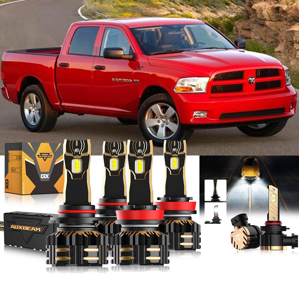 For 2011-2012 1500 (with 4 headlamps) 9005 H13 LED Headlight Bulbs Bundle