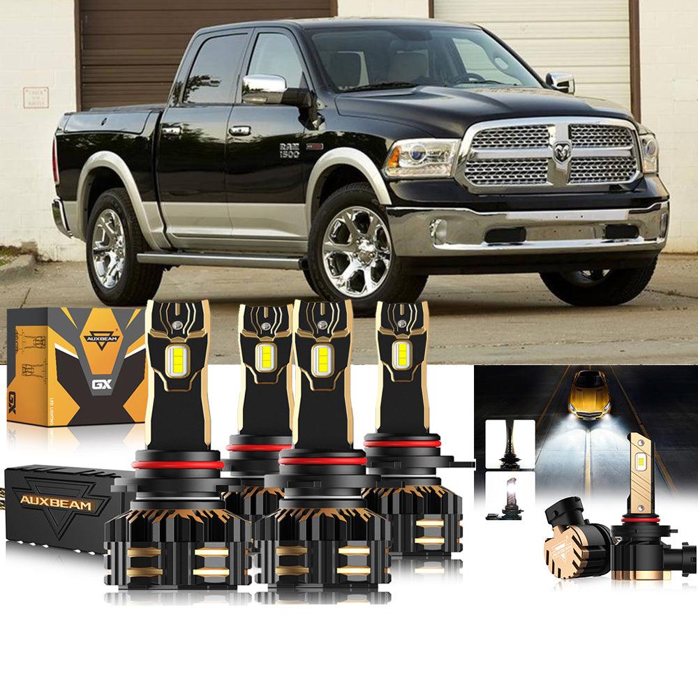 For 2014 1500 (with projector-type headlights) 9005 9012 LED Headlight Bulbs Bundle