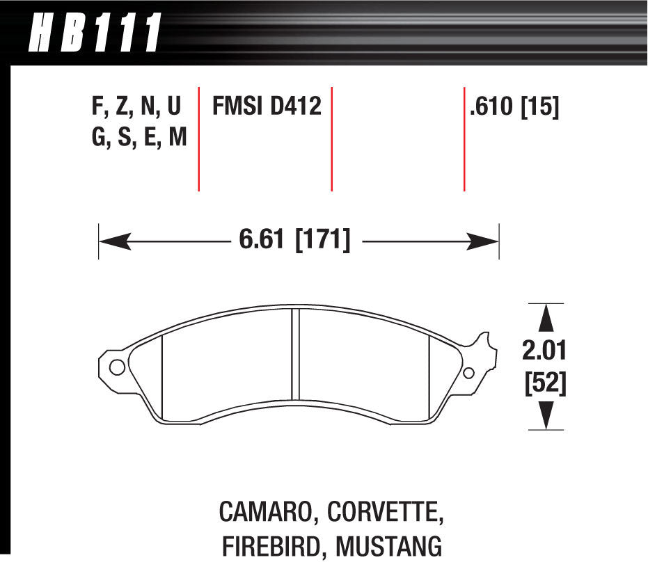 HPS BRAKE PADS