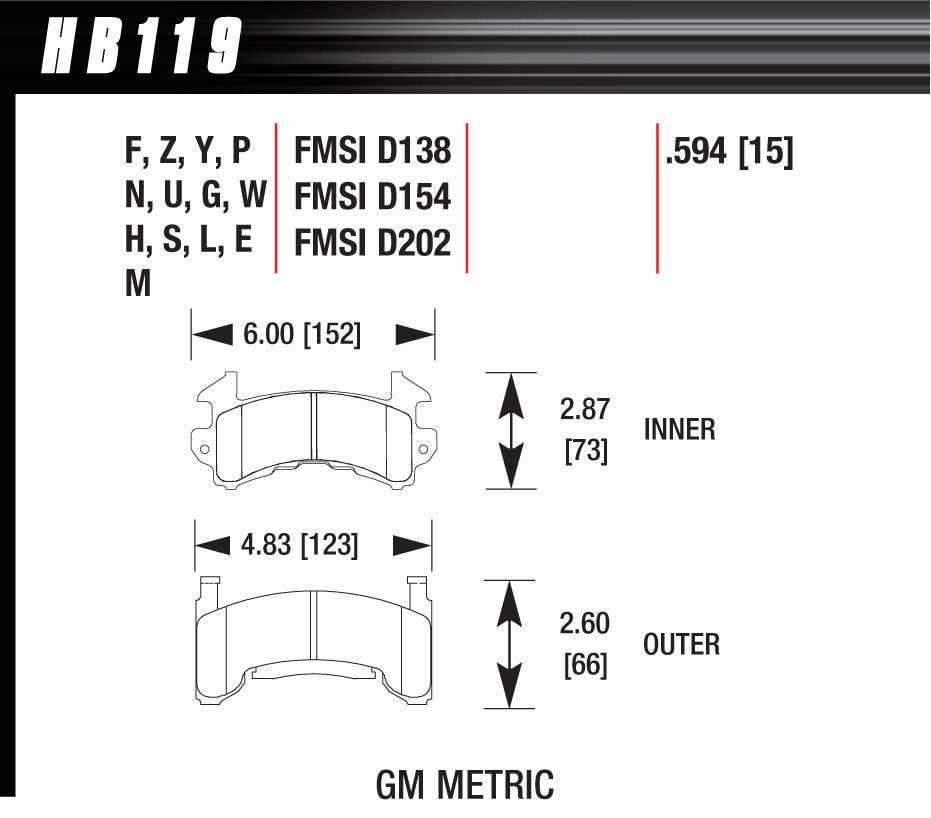 BRAKE PADS - BLACK