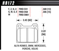 BRAKE PADS RACE BLUE