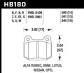 HP STREET 5.0 BRAKE PAD REAR