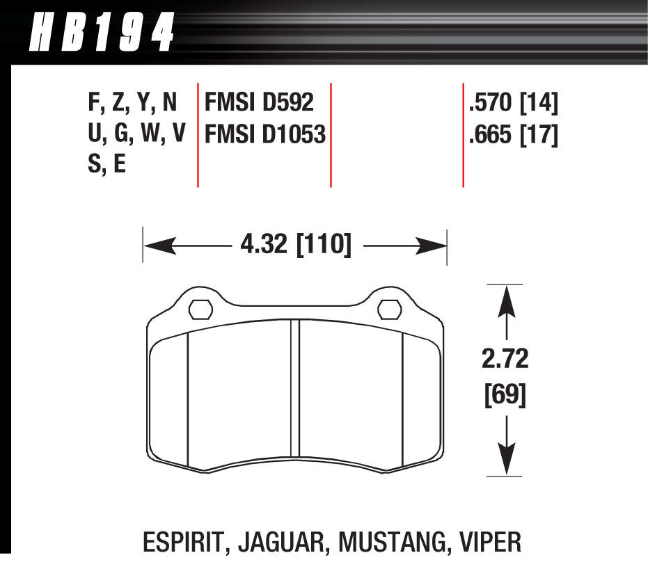 RACE PAD  DCT-60