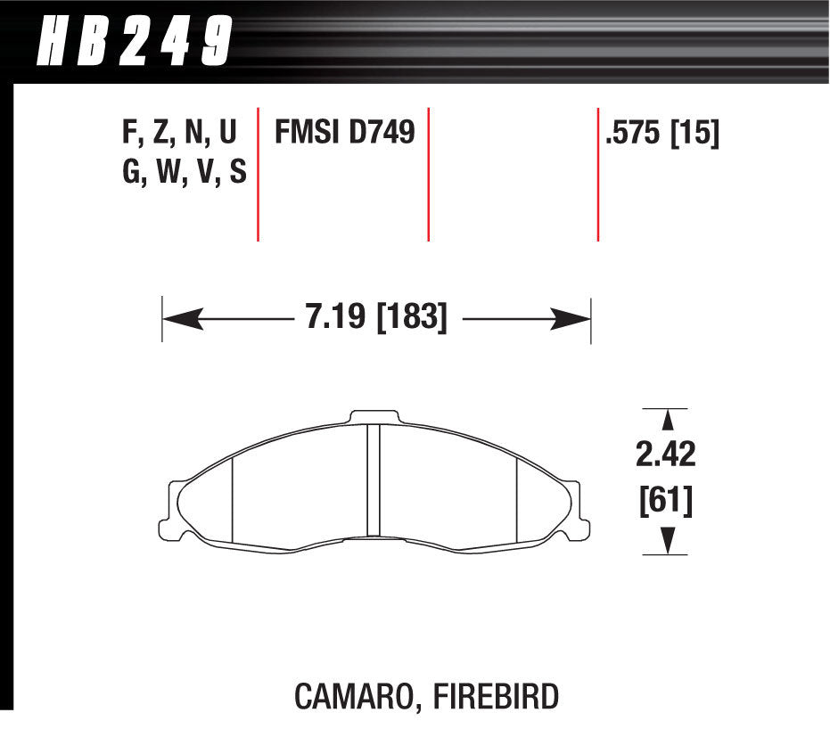 HPS BRAKE PADS
