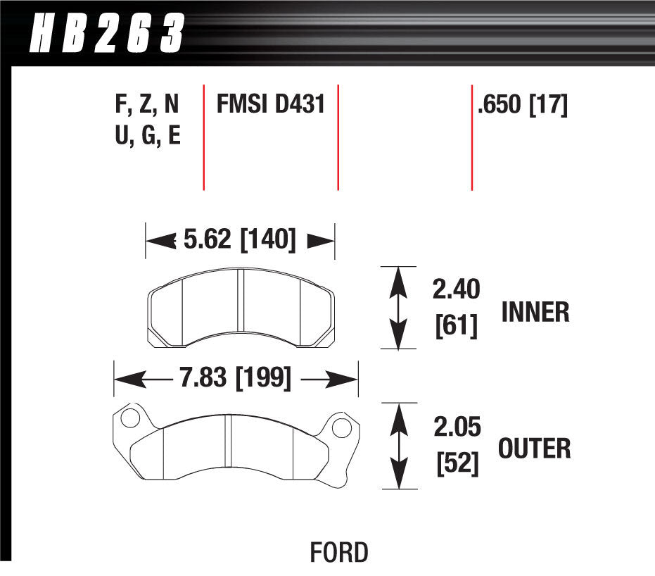 HPS BRAKE PADS