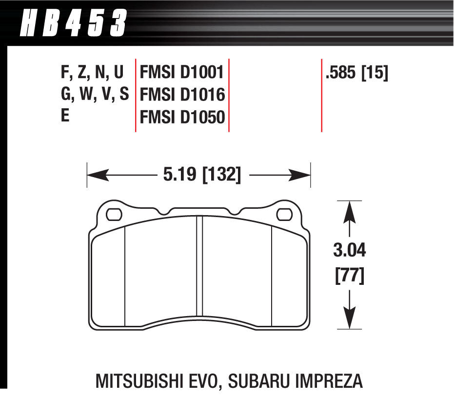 BRAKE PADS STREET HPS