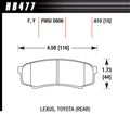 REAR BRAKE PADS LEXUS