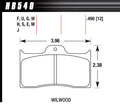 HAWK DTC-60 BRAKE PADS WILWOOD