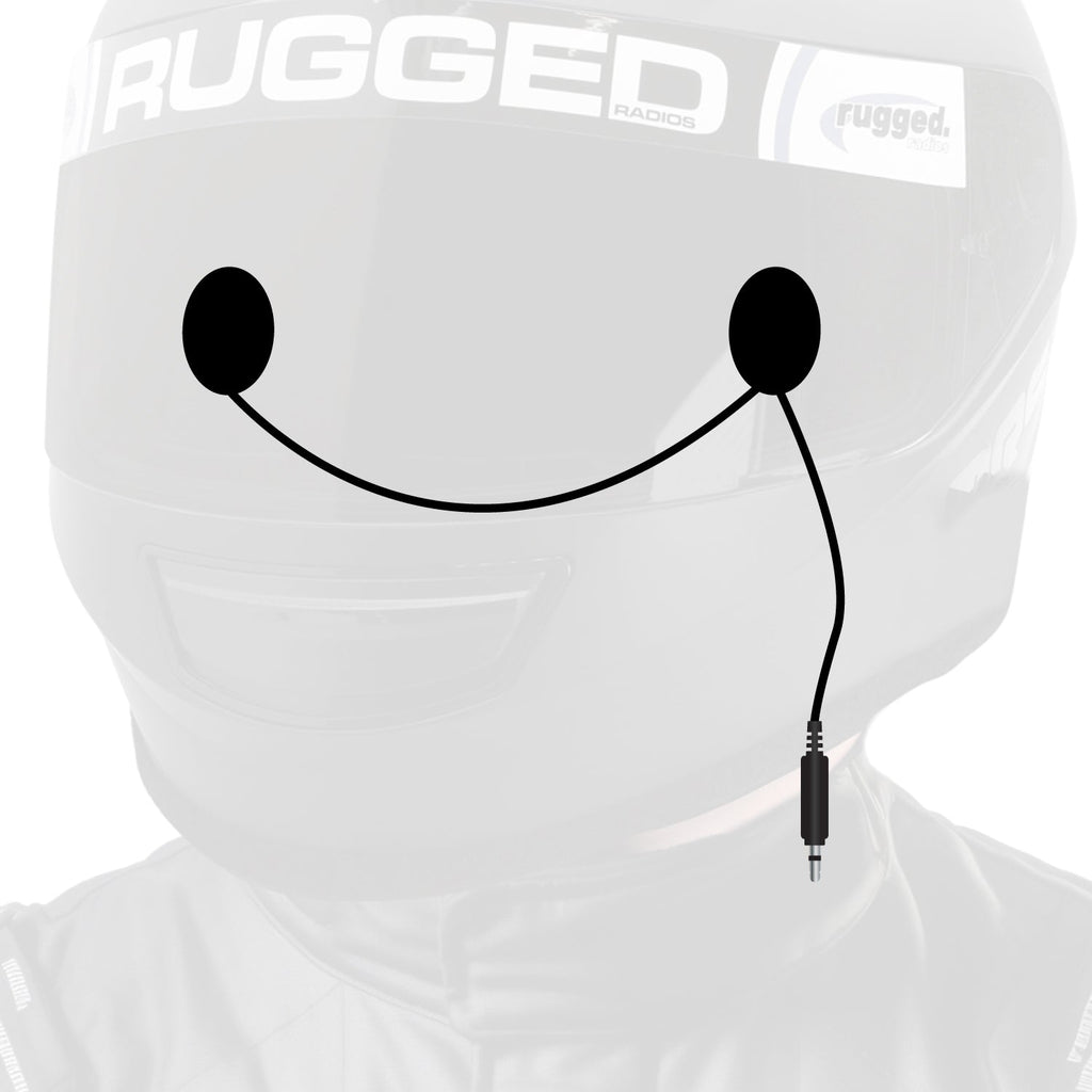 In-Helmet Speakers with 3.5mm Plug - Mono / Standard