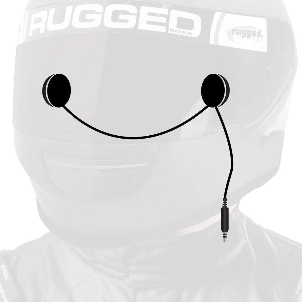 In-Helmet Speakers with 3.5mm Plug - Mono / Standard