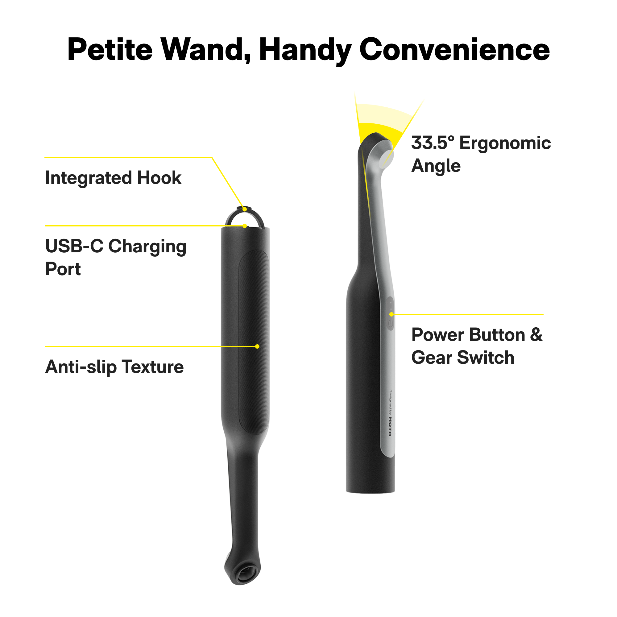 HOTO Wand™ Cordless Spin Scrubber