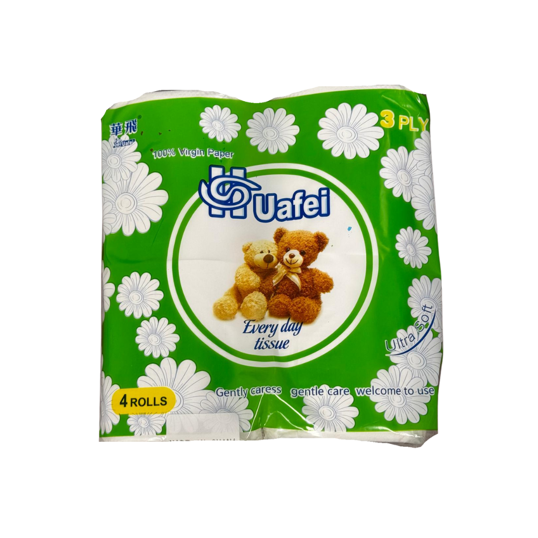 Uafei Ultra Soft Toilet Paper (4 Rolls, 3?Ply)