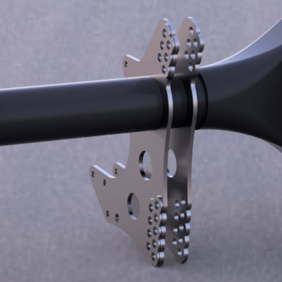 Chromoly 4-Link Housing Brackets w/Doublers