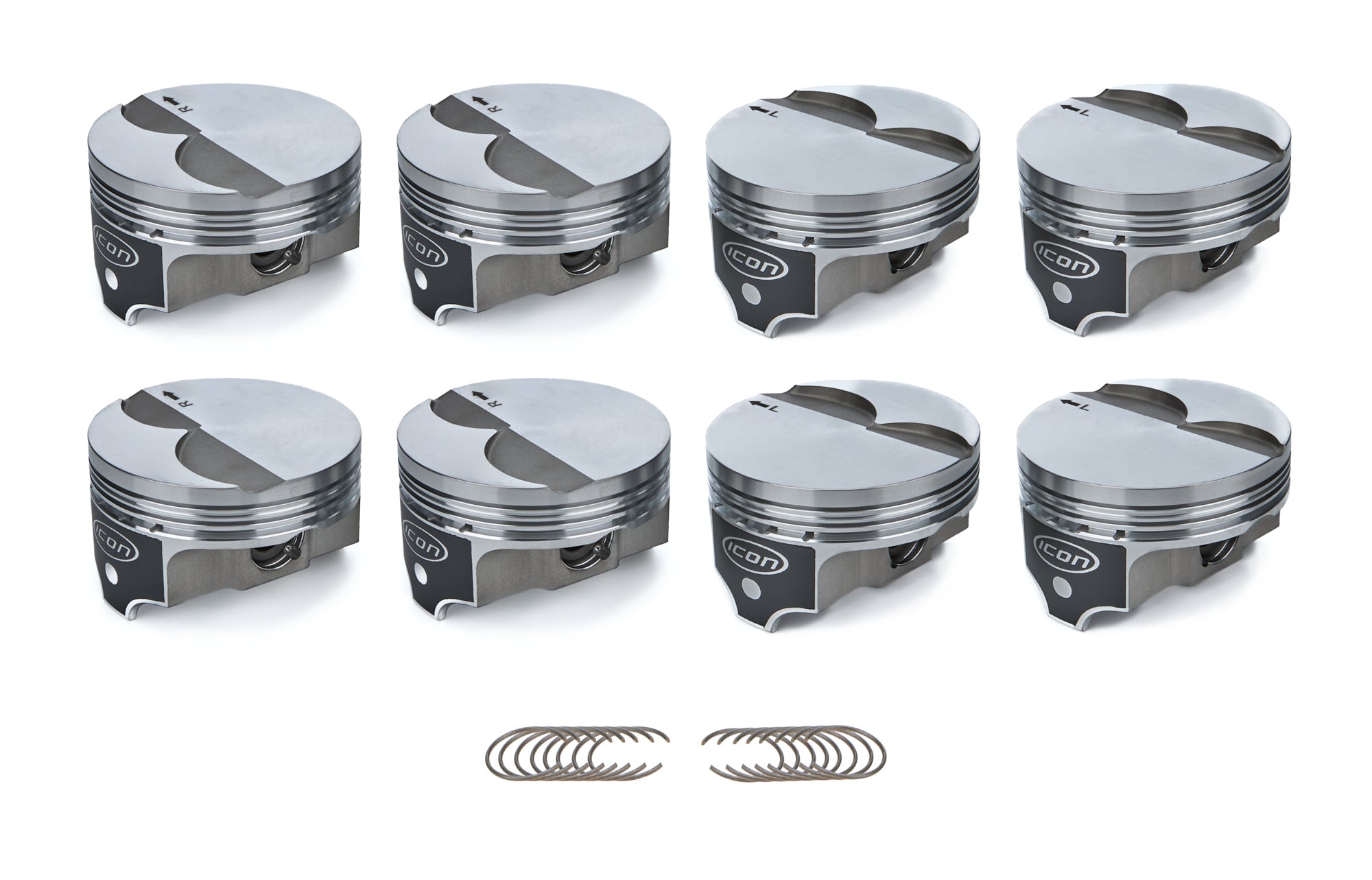 PISTONS FORGED ALUM FLAT TOP L