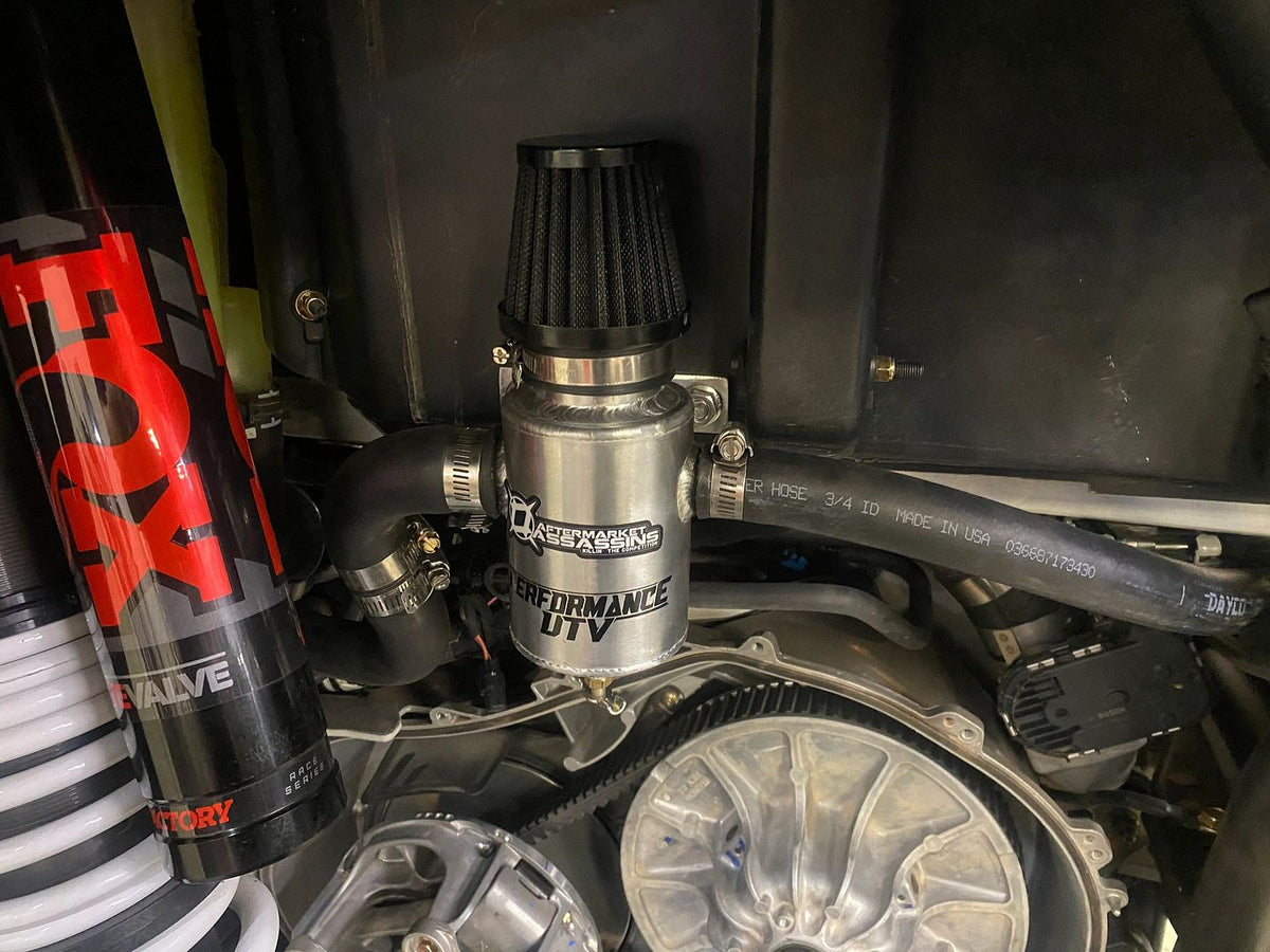 Aftermarket Assassins Oil Catch Can for 2016-21 RZR XP Turbo / Turbo S / Pro XP