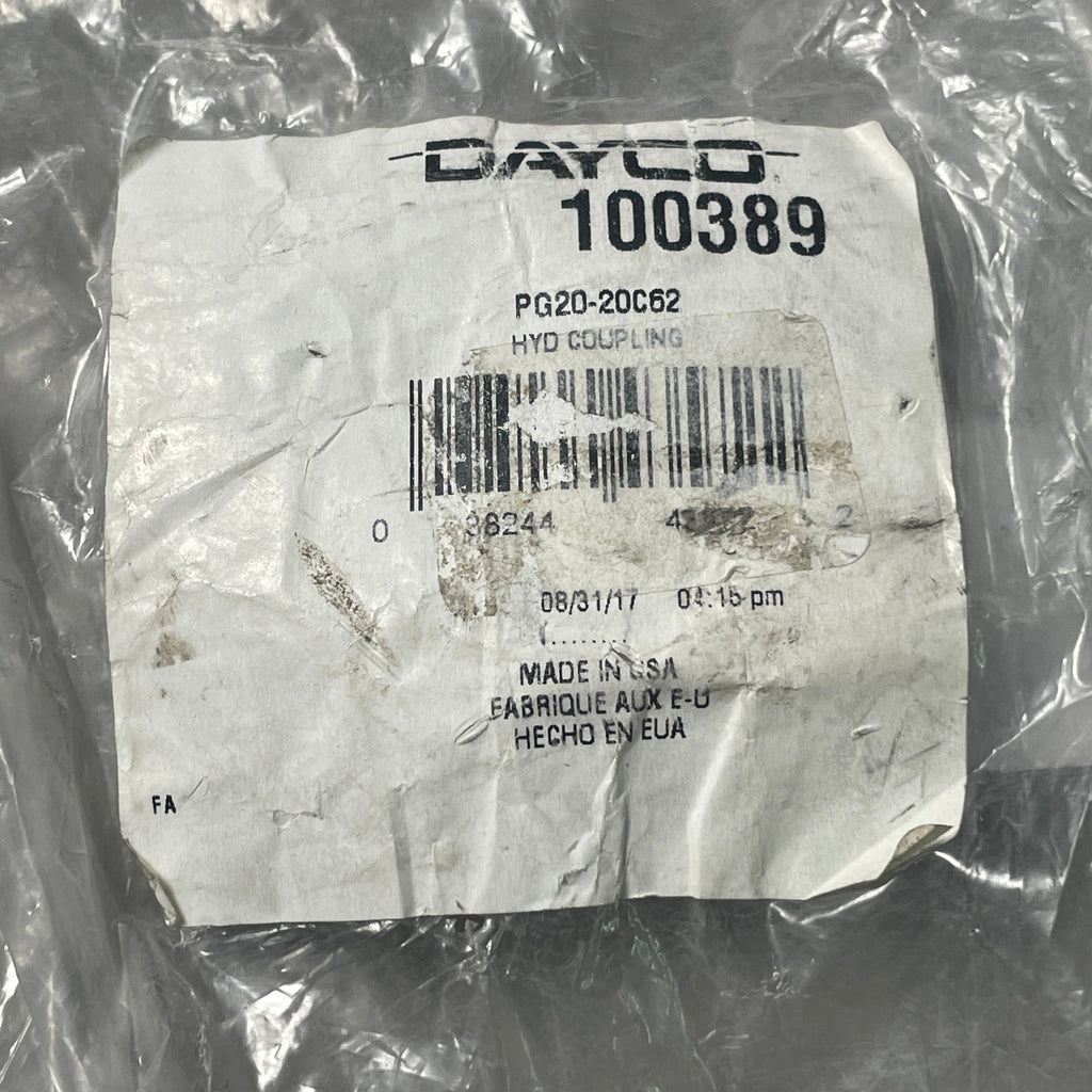 DAYCO Hydraulic Coupling Adapter O-Ring Flange 2" X 5" Steel Straight 100389 (New)