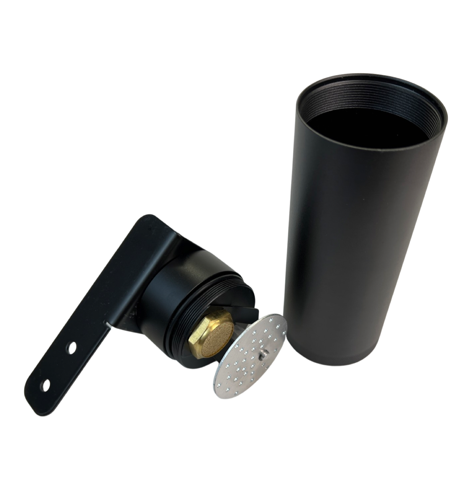 Red Universal Oil Catch Can XL 2Port -8AN + Mounting Bracket Kit + Filter 7.50z
