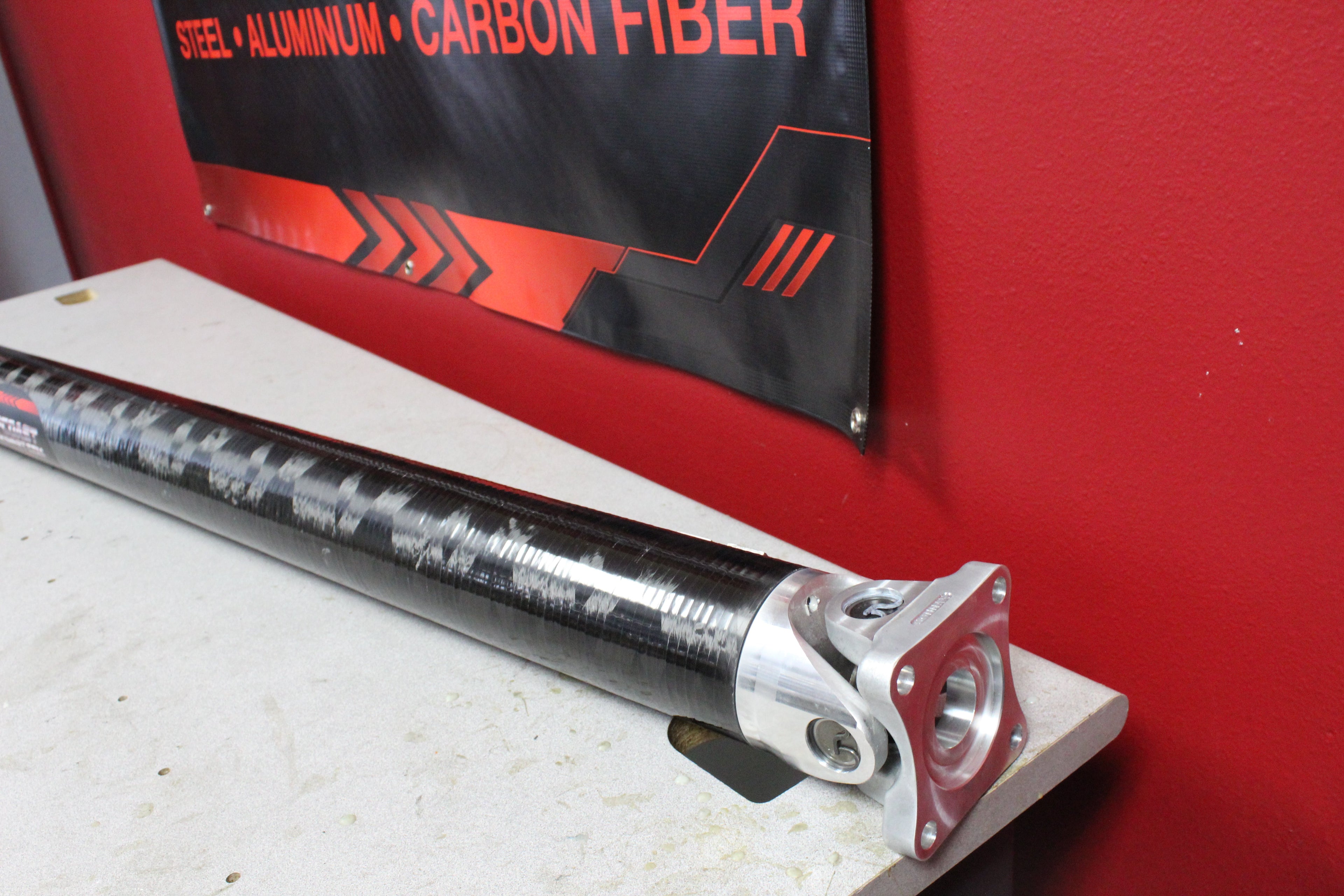2015+ Ford F150 5.0L 4WD Crew Cab Regular bed 3.872” 1350 Series Carbon Fiber DriveShaft DS-F1504W-CC375CF