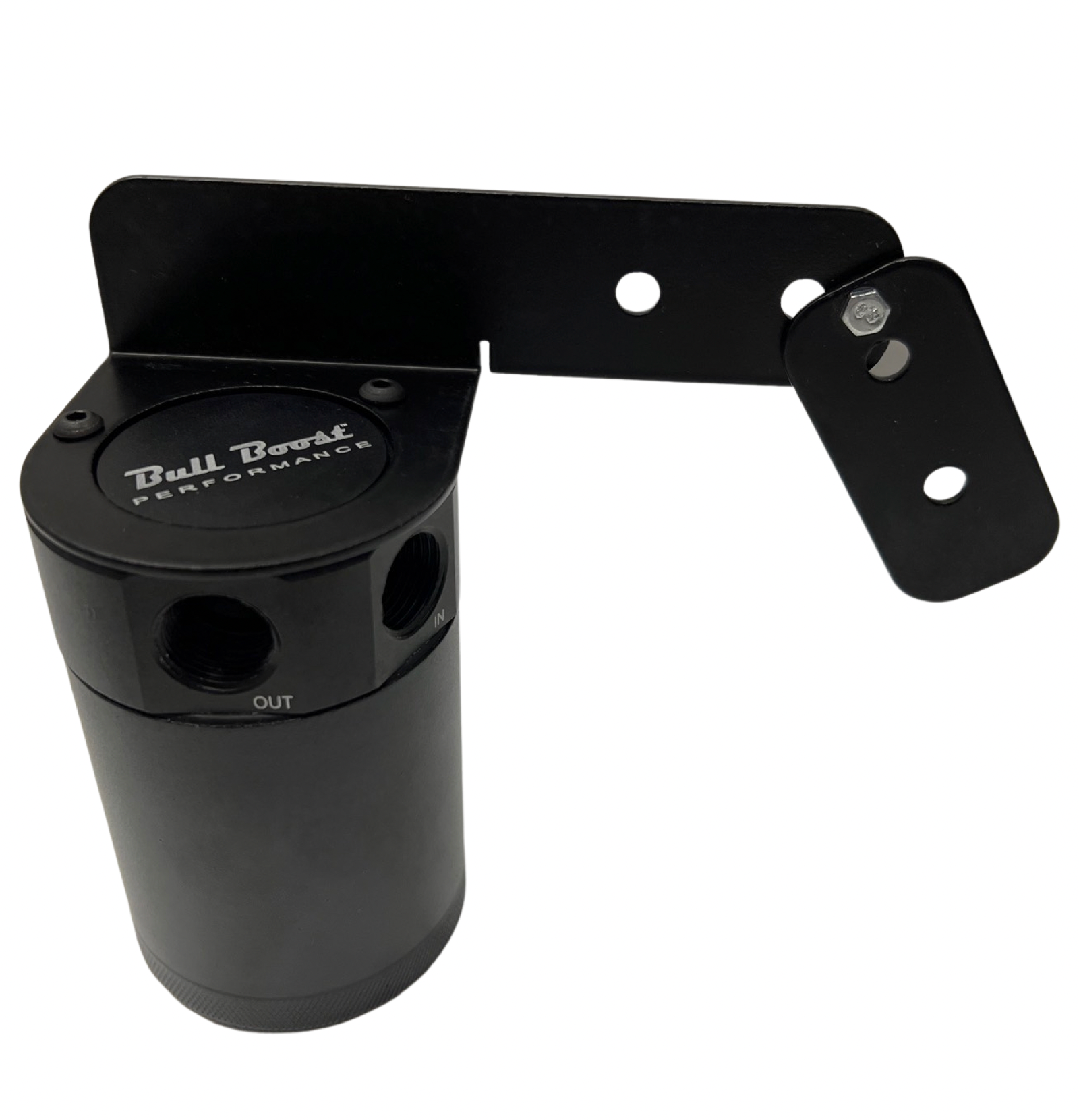 Universal Performance Oil Catch Can 2 Port -10AN + Adjustable Mounting Bracket Kit Turbo V2