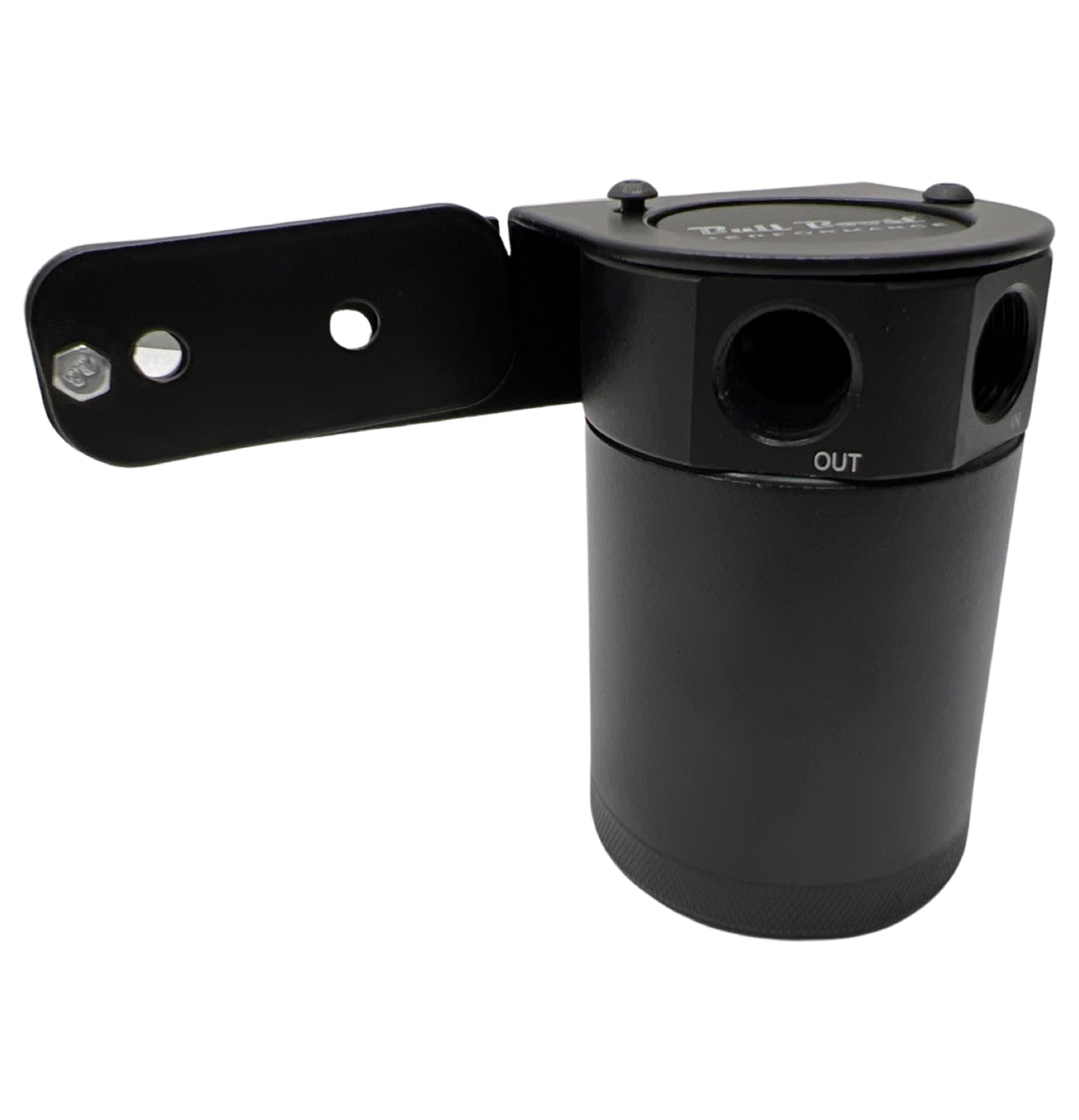 Universal Performance Oil Catch Can 2 Port -8AN + Adjustable Mounting Bracket Kit Turbo V2